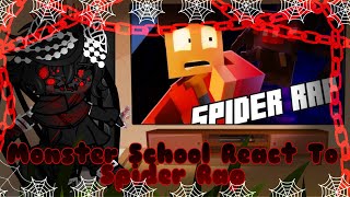 ||Monster School React To Spider Rap||Minecraft||Gacha Club||My AU||Part 9 Resimi