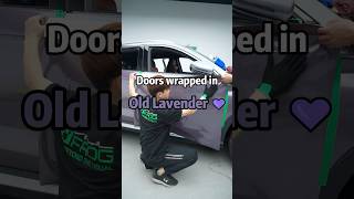 Doors wrapped in Old Lavender💜💜 Doors wrapped in Old Lavender💜💜