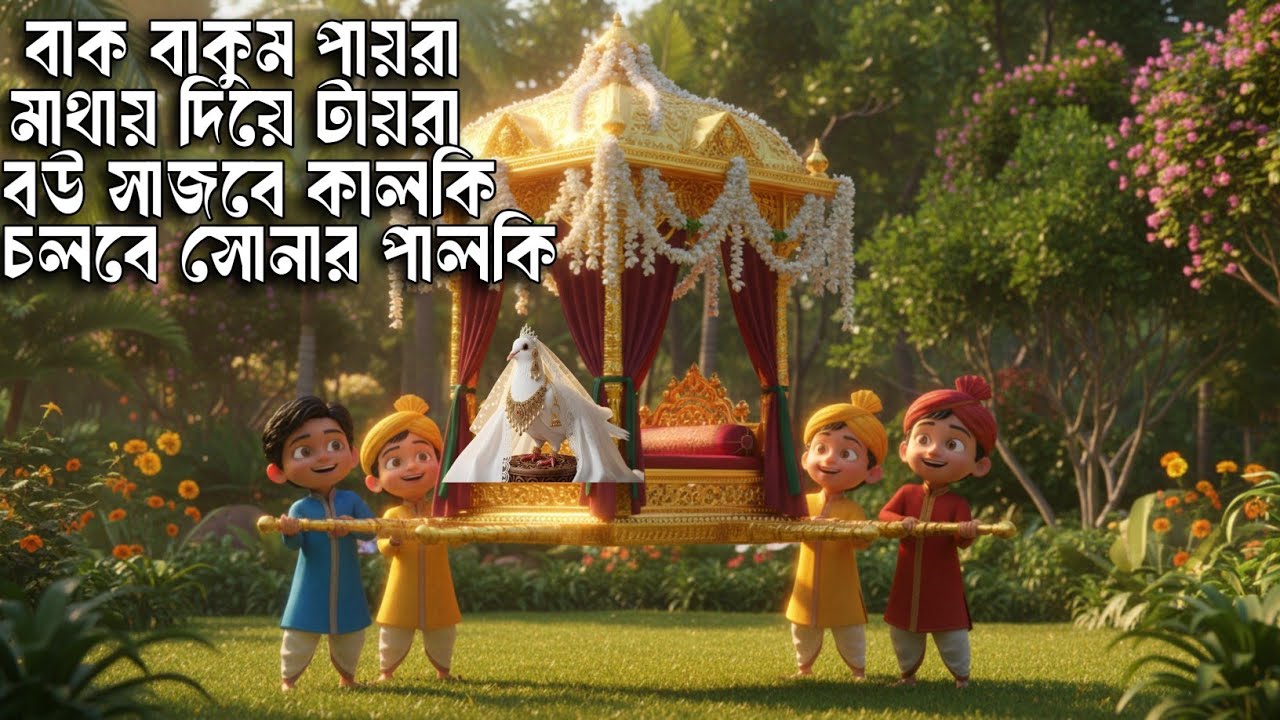 বাক বাকুম পায়রা 🕊️ | Bengali Kids Rhyme Song | Nursery Rhymes Bangla | Asiful Rhymes TV