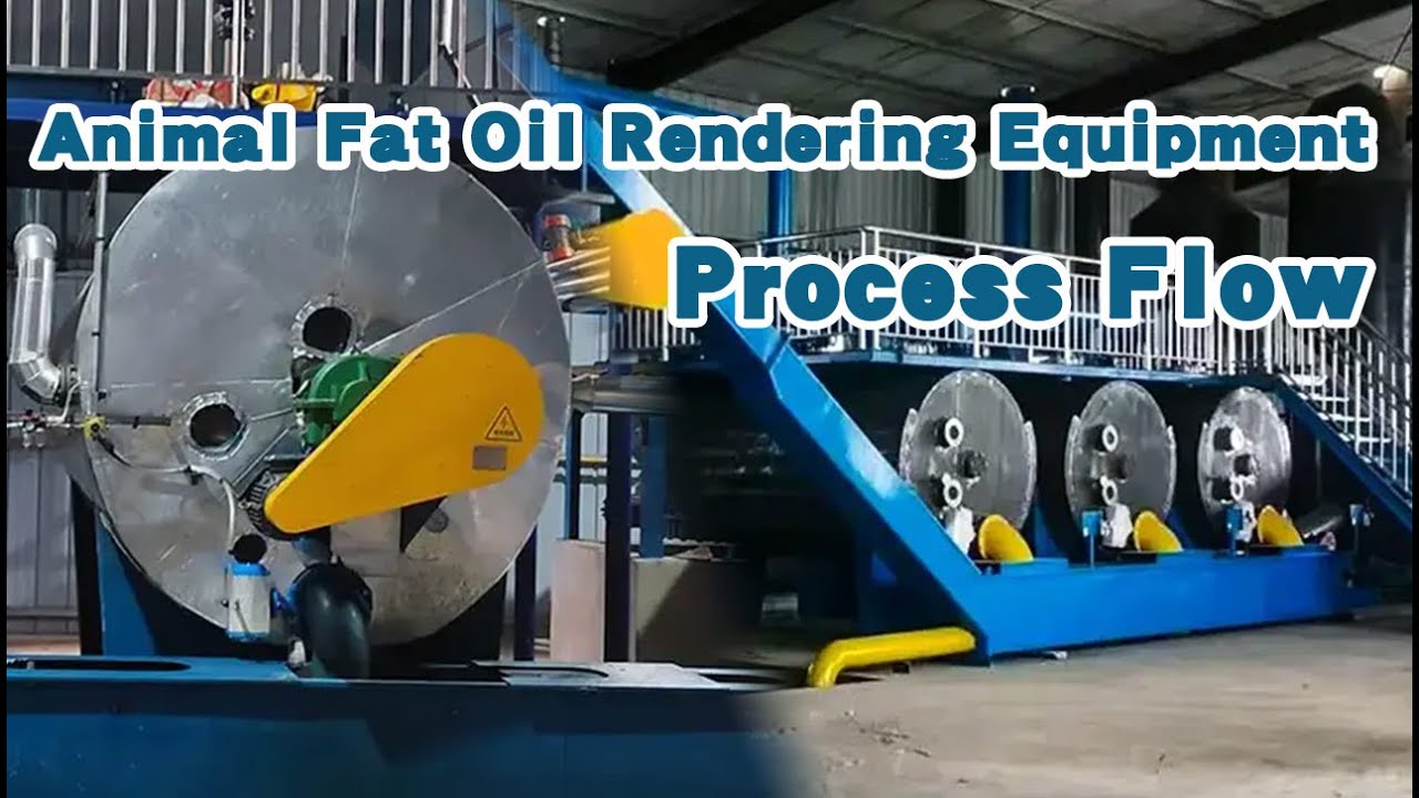 Animal Fat Oil Rendering Equipment in Action | Animal fat rendering ...