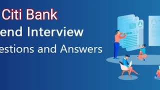 Citi Bank Talend telephonic interview