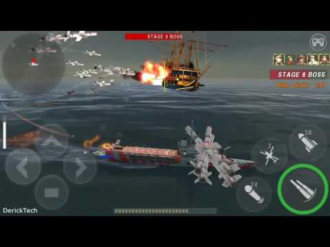 Warship Battle: JEANNE D'ARC QUEEN vs Boss Attack Stage 1 to 10. [HD]