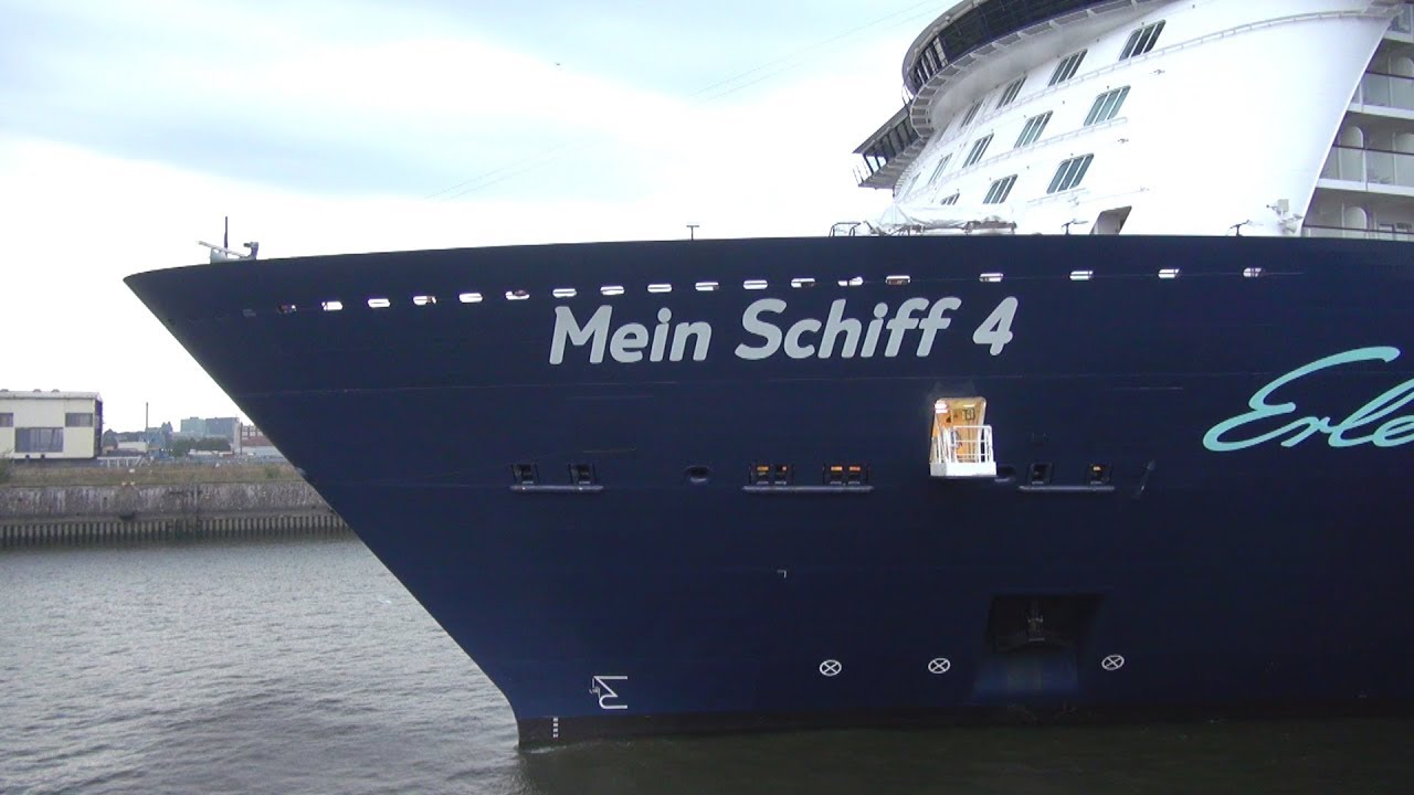 Mein Schiff 4 Auslaufen Steinwerder Hamburg 2018