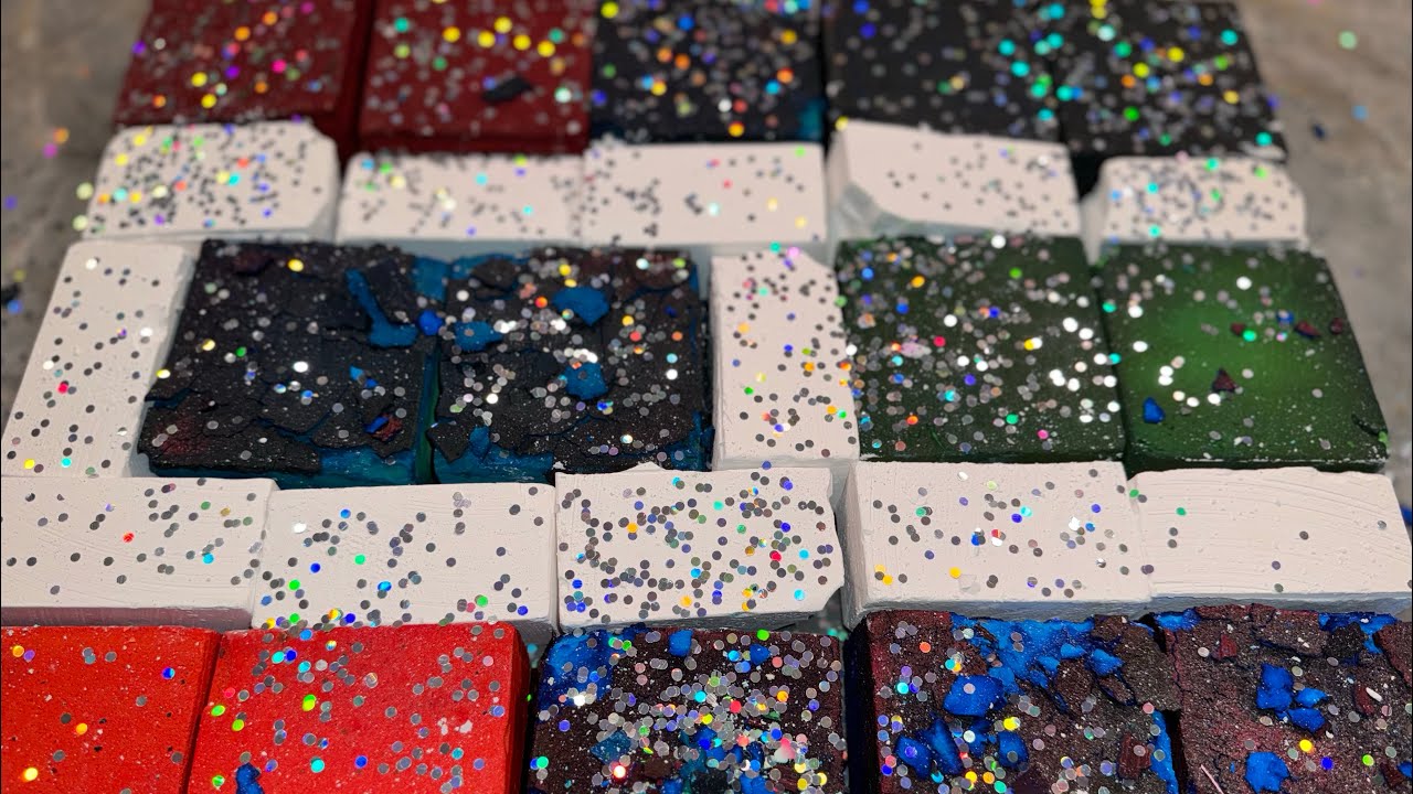 CRISPY, FLAKY, COLORFULLY DYED BMA CHALK