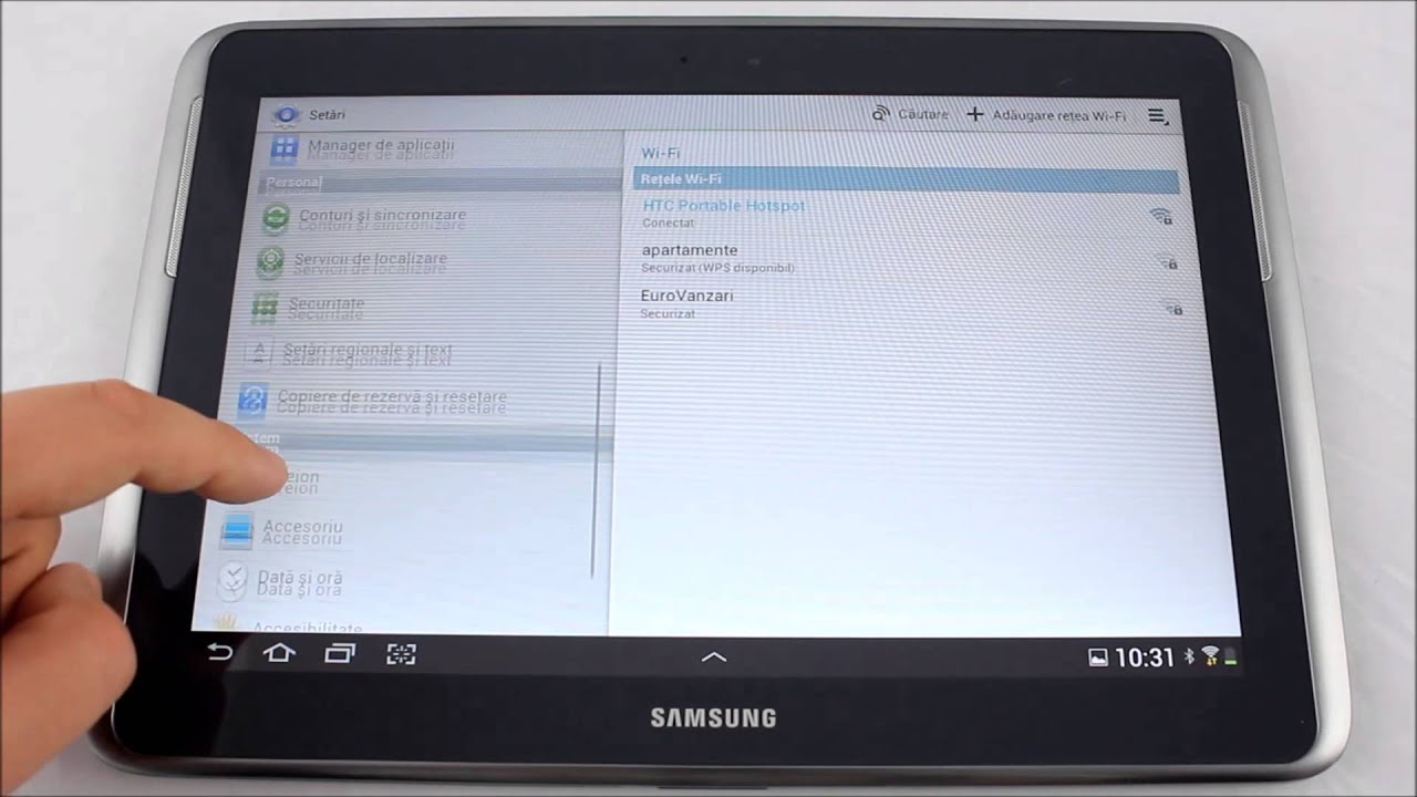 Samsung Galaxy Note 10 1 Resetare Tableta Youtube