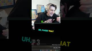 xQc Couldn't Believe His Chat Didn't Know what a Duotang is