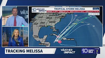 Breaking down the latest advisory for Tropical Storm Melissa as it nears hurricane strength