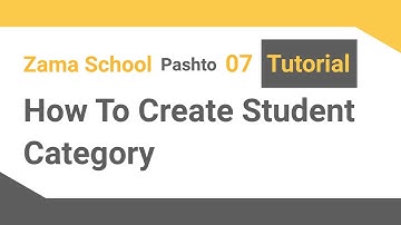 Zama School Software - 7: How To create student category in your School Management System