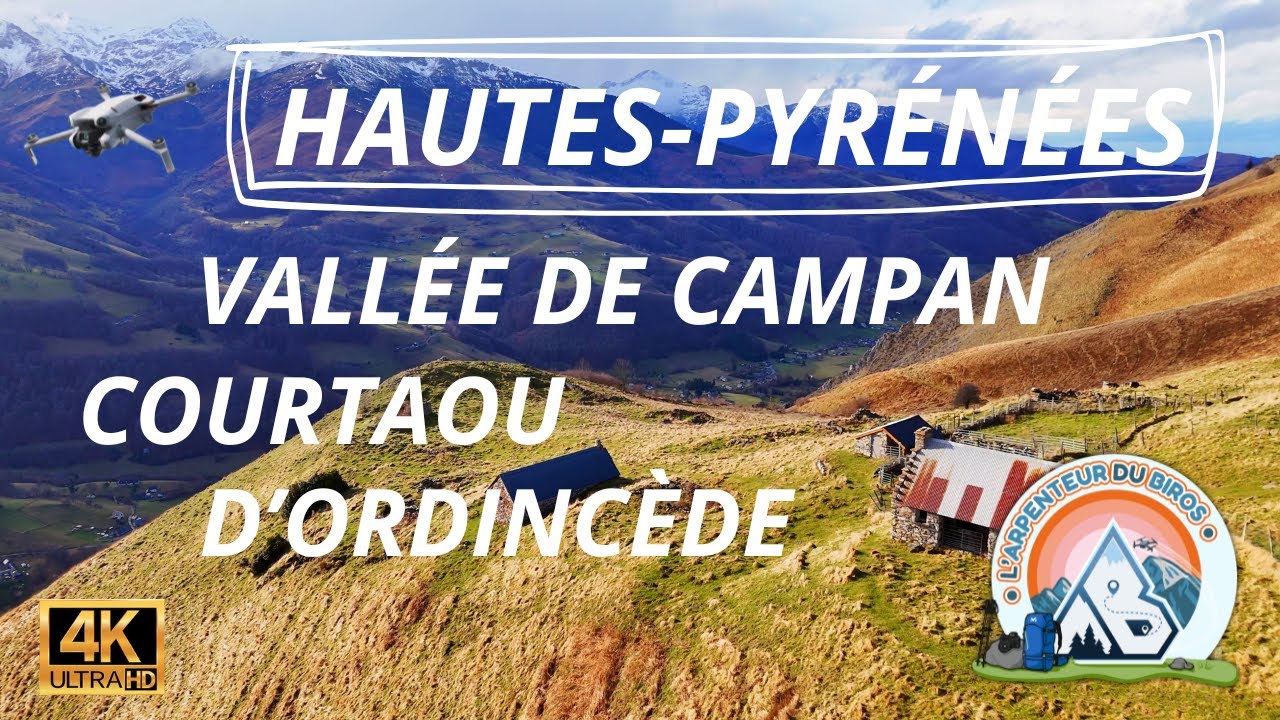 [DRONE] Vallée de Campan - Courtaou d'Ordincède -  21 DEC 2025 #pyrénées #hautespyrenees #hiking