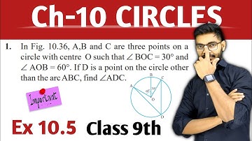 Class 9th , Ex - 10.5, Q 1 ( Circles ) CBSE NCERT | By RAJEEV KUMAR