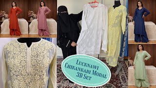 ||🥰Lucknawi Chikankari Premium 3D Modal Set🥰|| Newly Launched Breathable Fabric @TheLibasChikankari