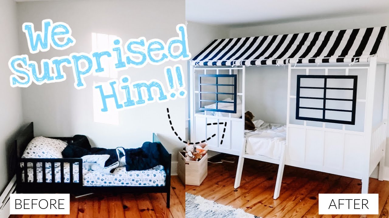 TODDLER ROOM MAKEOVER CUTEST SURPRISE! EPIC TODDLER BED 2019