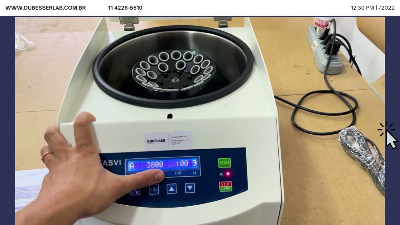Demonstração de uso centrífuga K14-4000 marca KASVI - DUBËSSER