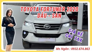 Toyota Fortuner 2020 Dầu Sàn, màu trắng, Odo 10 Vạn Km - Đẹp Ngạt Thở, Giá Quá Hời!
