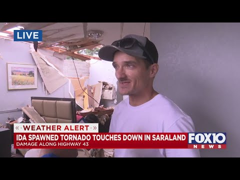 Tornado survivor in Saraland talks about scary experience