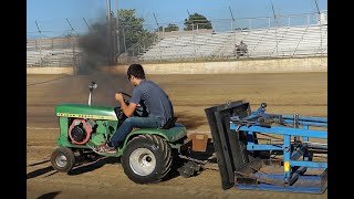 First Place Pull with John Deere 110/112 Diesel Garden Tractor