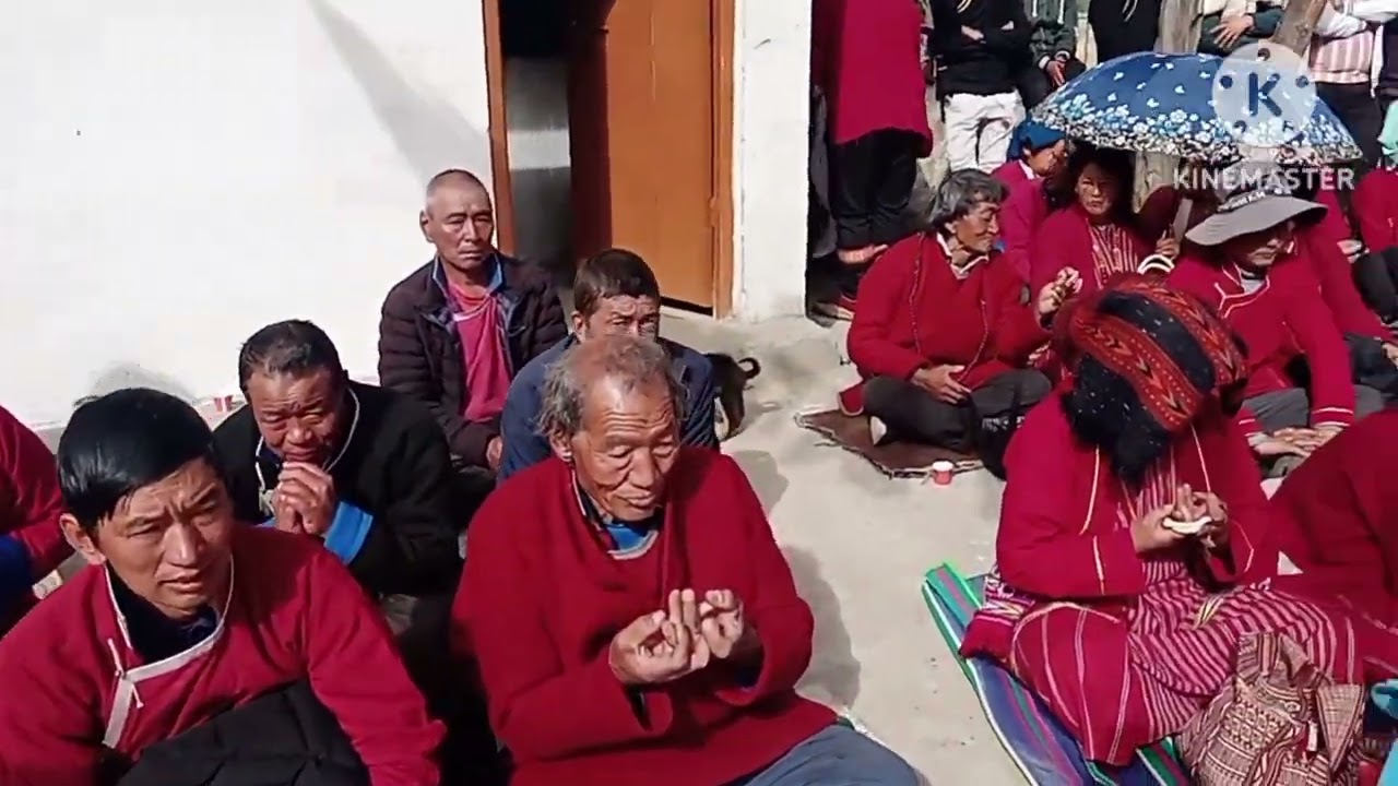 H.E sheling tulku Thupten Tendar  Rinpoche la, visit at Gongkhar village...