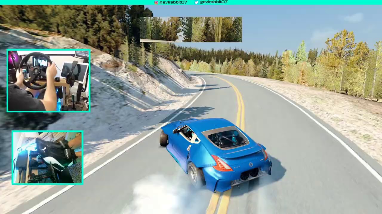 Assetto Pikes Peak DRIFT vs GRIP Challenge - Wheel / Pedal cam game play