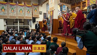 チベットの若者たちに向けた法話会 初日