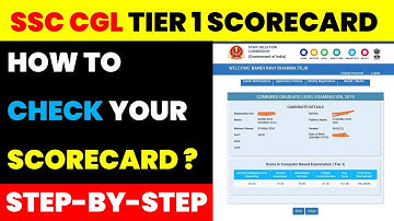 SSC CGL TIER 1 2022 SCORECARD||HOW TO CHECK SSC CGL TIER 1 2022 MARKS||SSC CGL TIER 1 2022 RESULT