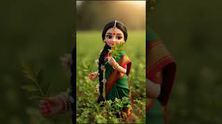Miniature Village Doll Cooking Traditional Beef Qorma on Wood Fire #shorts #food #asmr