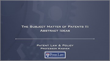 Lecture 26 - Patentable Subject Matter 2