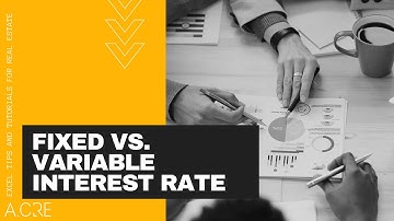 Quick Tutorial - Fixed vs Variable Interest Rate in A.CRE Apartment Development Model