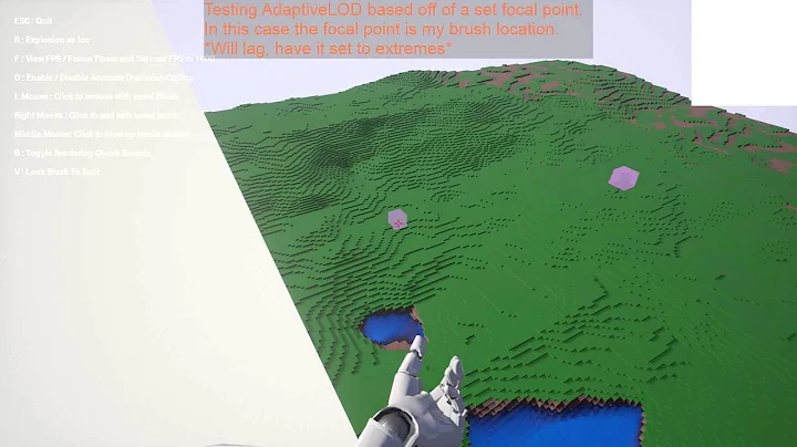 UE4 Voxel Plugin Testing, Adaptive LOD