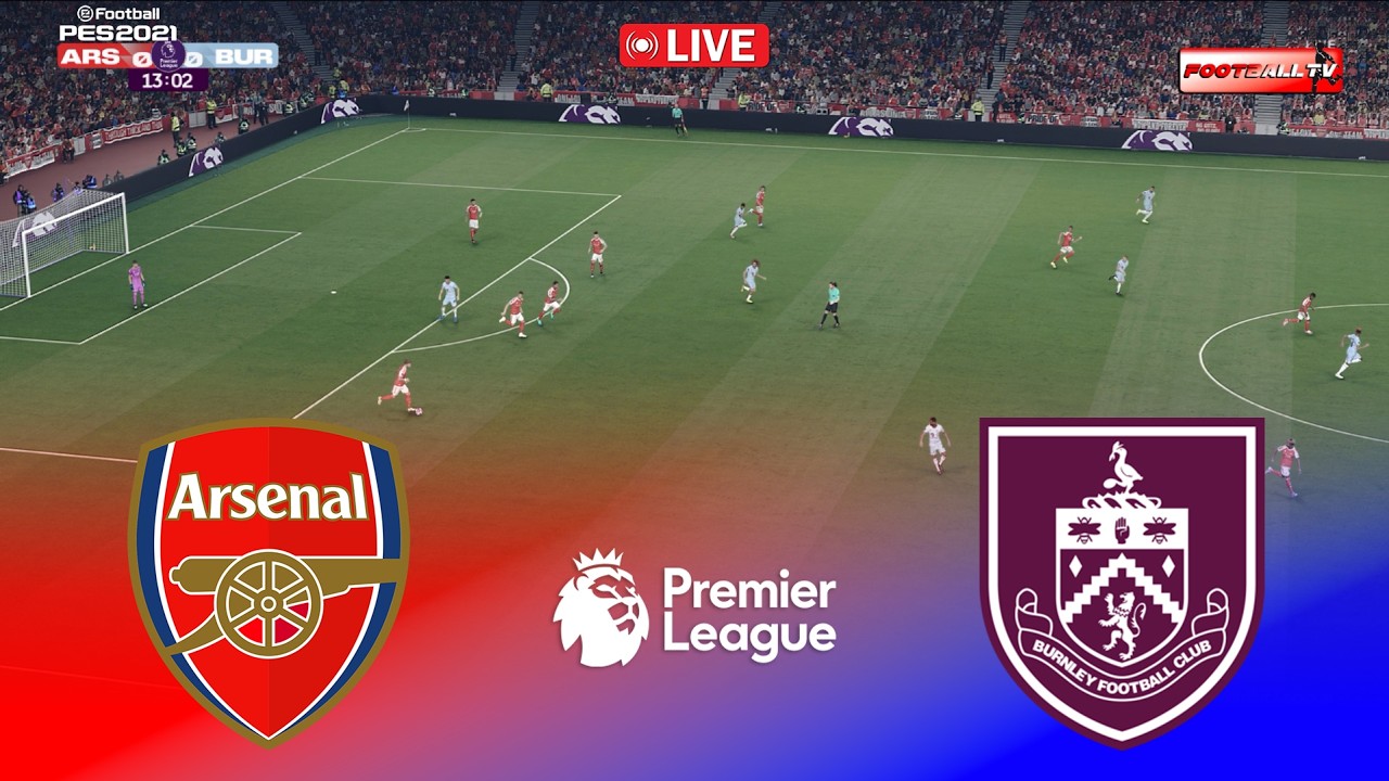 🔴ARSENAL vs BURNLEY - English Premier League 2026 | Pes 21 Gameplay Simulation