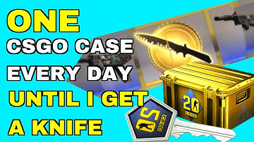 I OPEN 1 CSGO case EVERY day until I get a KNIFE (DAY #1)