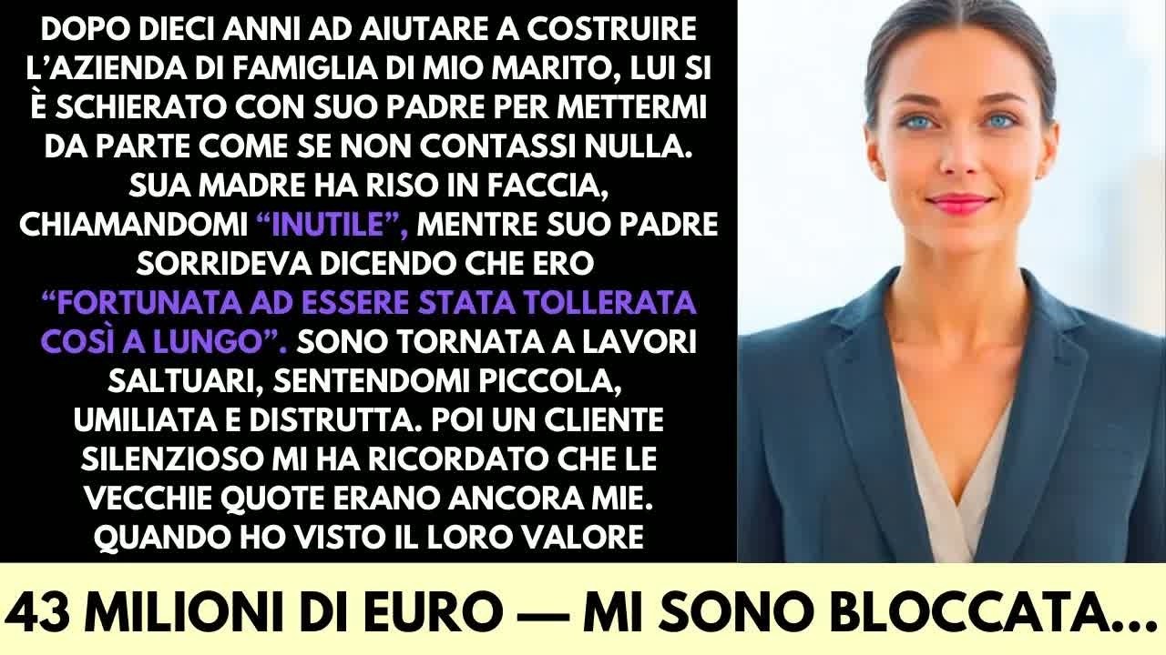 Mi hanno licenziata durante la nostra cena di anniversario. Dodici anni di lavoro, di notti insonni, di anniversari saltati per costruire l'impero di famiglia di mio marito, e tutto si è ridotto a...