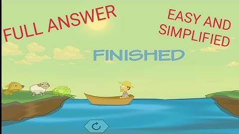 river crossing iq level 1/ logic 1 solution / answer