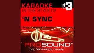 This I Promise You (Karaoke With Background Vocals) (In the style of 'N Sync)