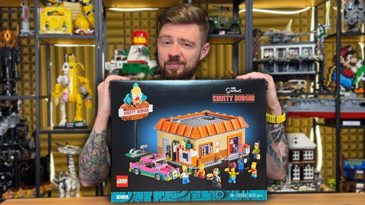 THE SIMPSONS: KRUSTY BURGER 🍔 LEGO ICONS 10352 RECENZJA