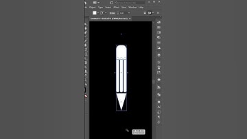 how to create pencil icon in illustrator tutorial