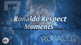Ronaldo Respect Moments ❤️ | Cristiano Ronaldo | QASIM edits