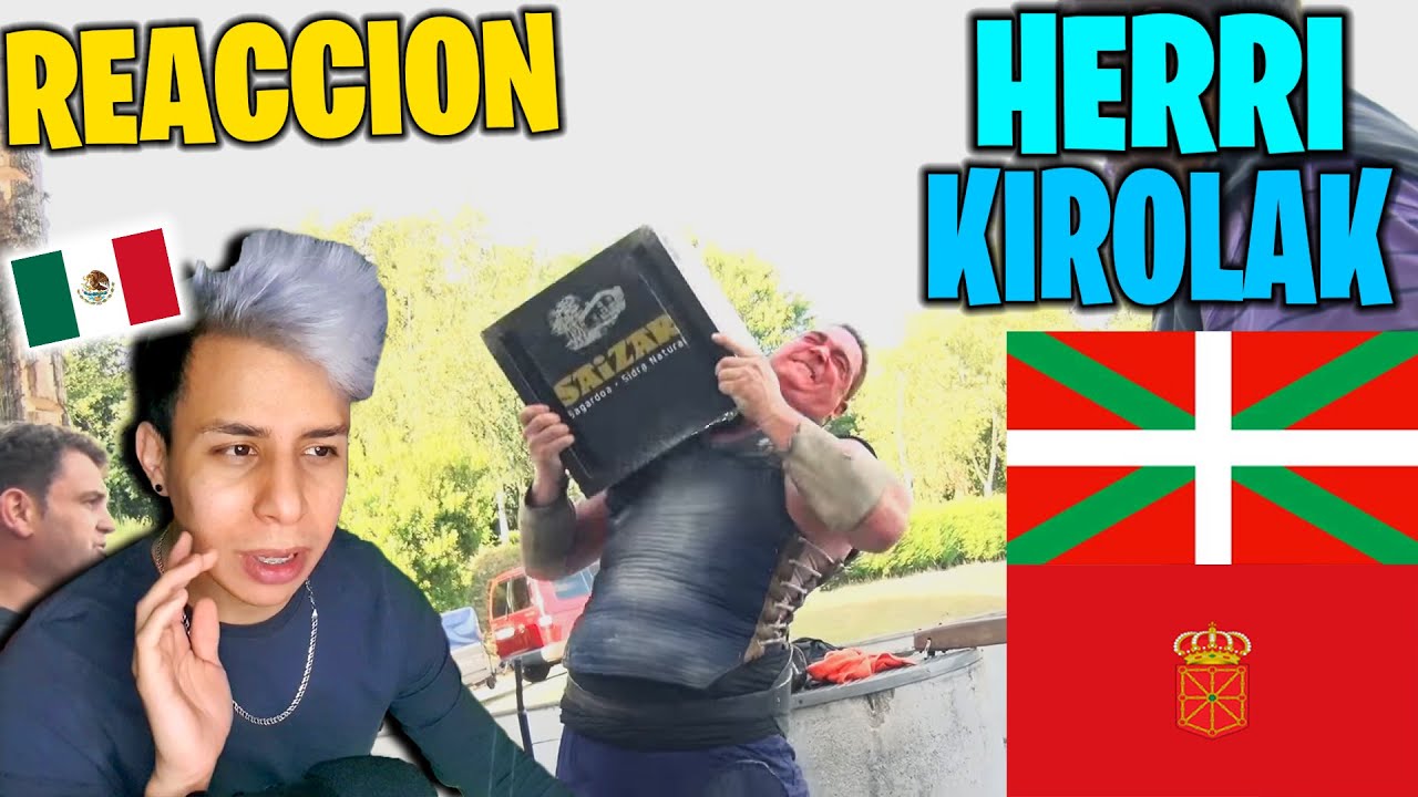 MEXICANO Reacciona a HERRI KIROLAK Deporte rural Vasco