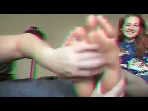Mom and Step Daughter Show and Tickle Feet