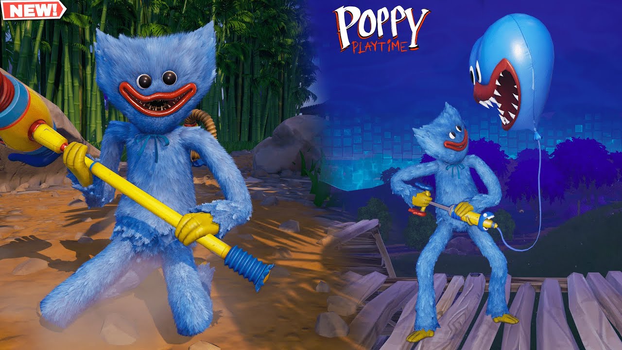 Fortnite HUGGY WUGGY Poppy Playtime Skin GAMEPLAY!