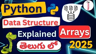 Python Arrays | Accessing Elements & Indexing in Telugu #python #pythontelugu