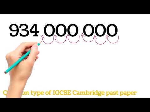 Standard Form IGCSE Cambridge type of question | Cambridge education