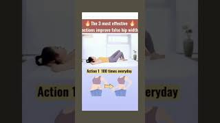 3 simple action to fix false hip width#shorts# weight loss exercise at home#fat loss exercise