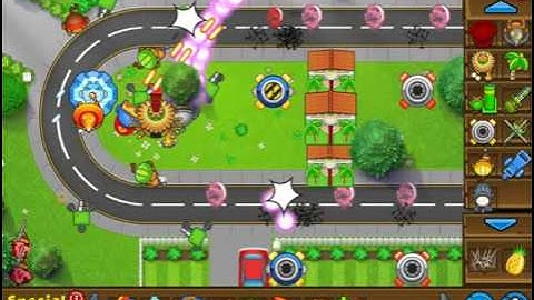 Bloons Tower Defense 5 U-Turn Hard Rounds 1-85 No Lives Lost NLL NAPS