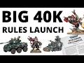 BIG Warhammer 40K Rules Launch - New Points, Datasheets and Detachments