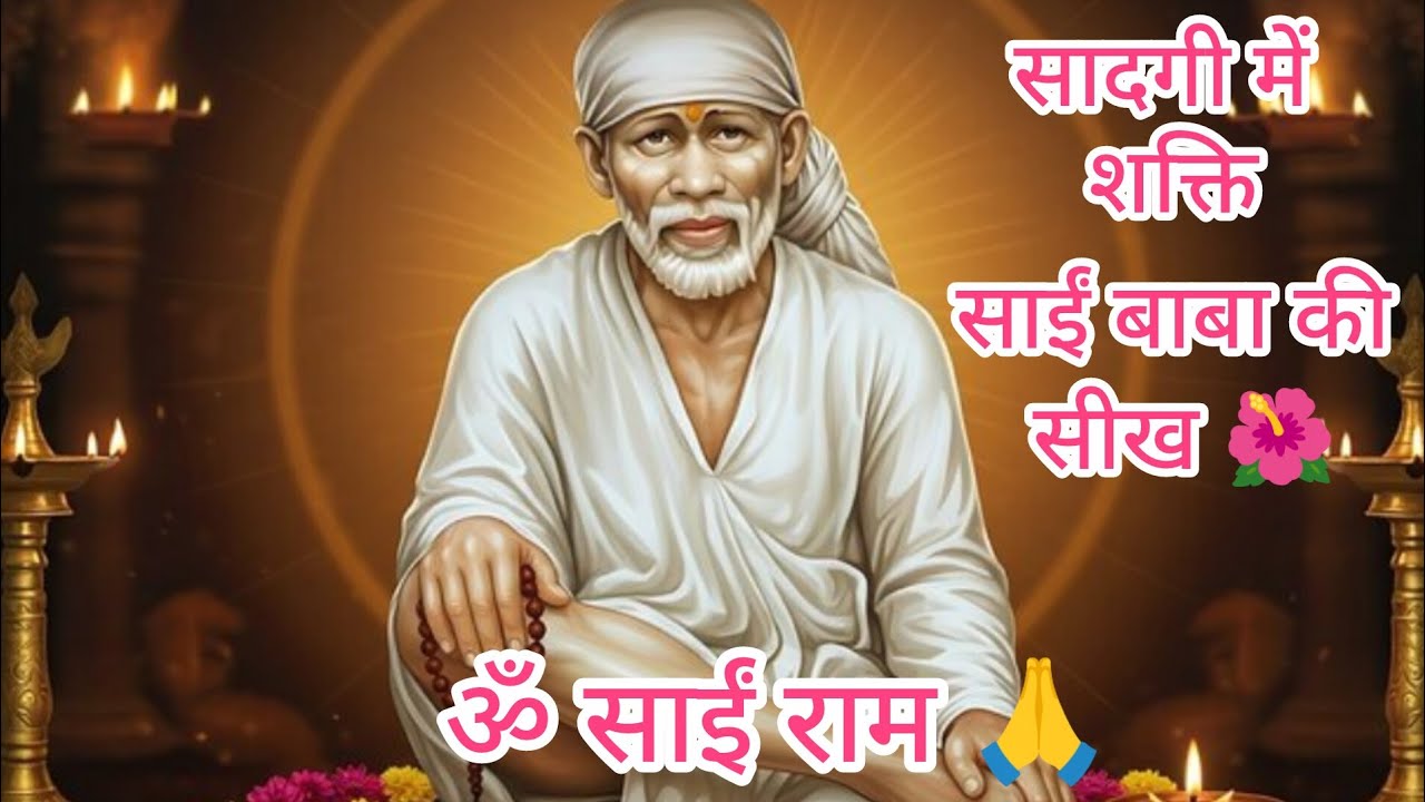 सादगी में छुपा है साईं बाबा का सबसे बड़ा संदेश 🙏ॐ साईं राम 🙏