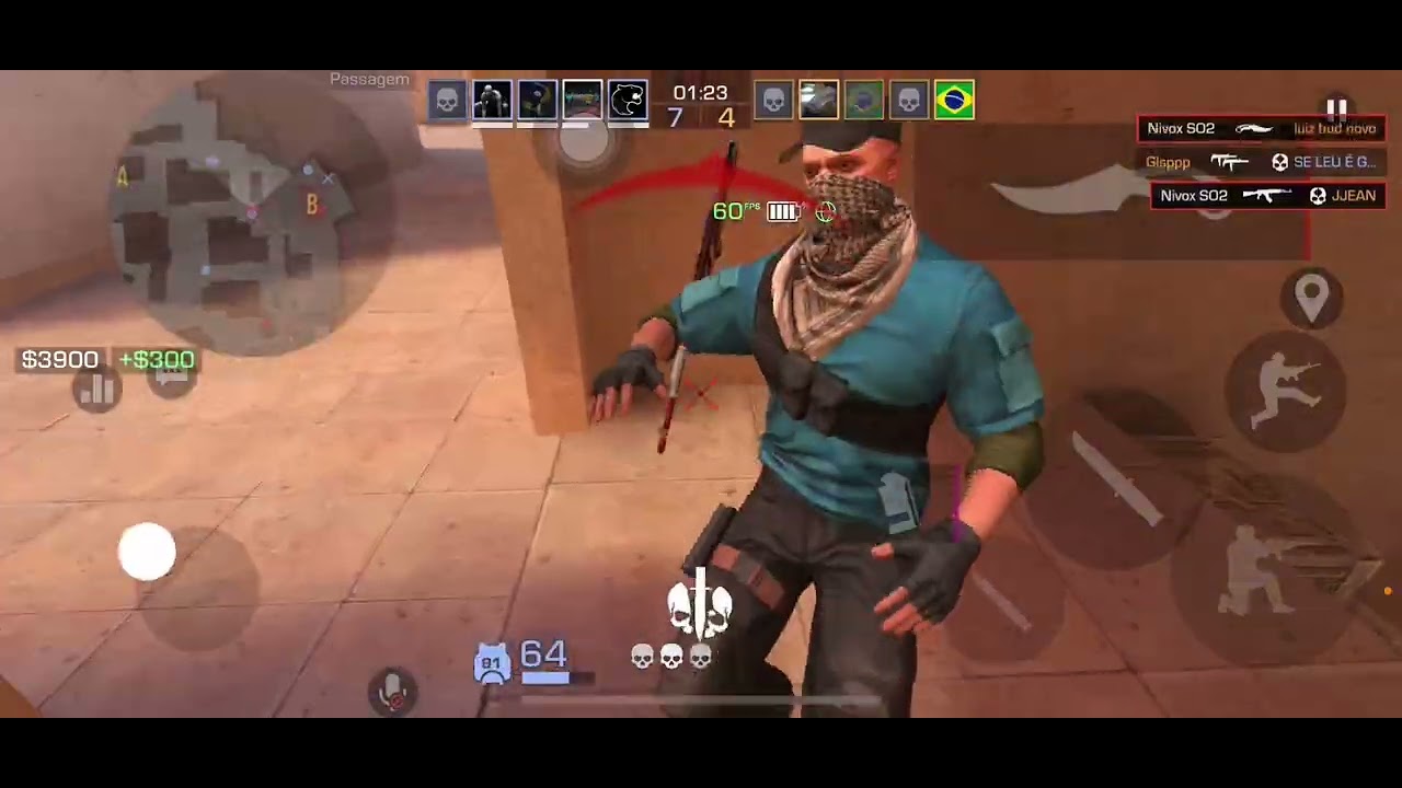 Melhor móbile dois dedos 60fps