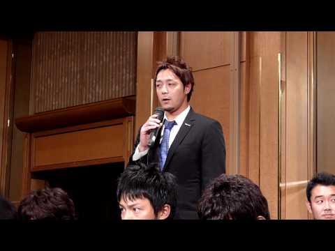【千葉ロッテマリーンズ出陣式2010】小林宏、川越、薮田 決意表明