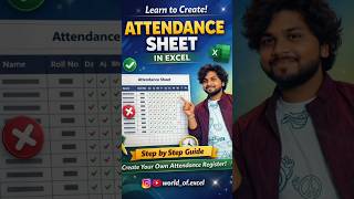 Dynamic Attendance Sheet With Automation & Calculate Absent And Present Automatically.