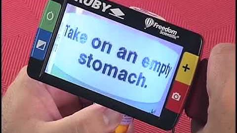 The Low Vision Store Low Vision Ruby Handheld Electronic Reading Machine