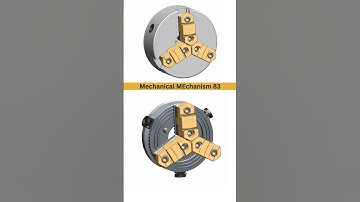 3 Jaw Chuck 📌 #3ddesign #machinery #3dcad #engineering #mechanical #machining #chuck #mechanism #3d